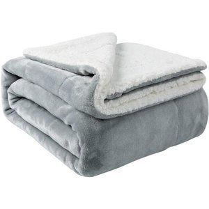 Sherpa Blanket Twin Thick Warm Blanket for Winter Bed Super Soft Fuzzy Fleece